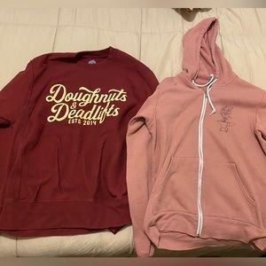 Two dndl sweatshirts unisex medium